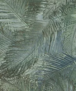 BN Homeware Greenery Print Wallpaper