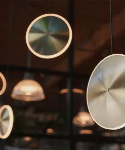 Thedesignyarduk The Craftsman CHRONA DISH PENDANTS MEDIUM - Graypants Lighting Vertical & Horizontal