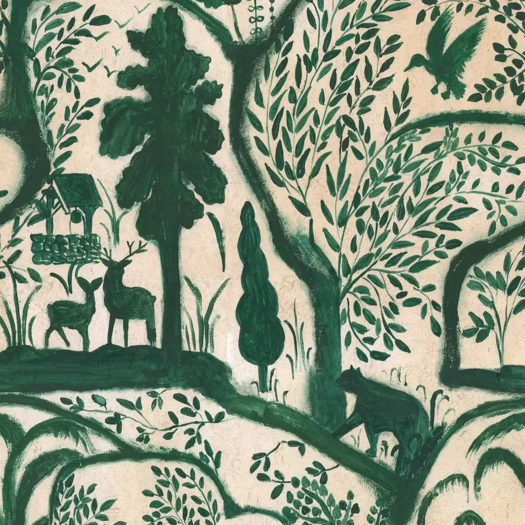 Mind The Gap The Enchanted Woodland Red Wallpaper Folk Couture 5 Mind The Gap The Enchanted Woodland Red Wallpaper Folk Couture