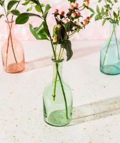 Sass & Belle Bohemian Dream Tanvi Recycled Glass Bottle Vase Blue 13 Sass & Belle Bohemian Dream Tanvi Recycled Glass Bottle Vase Blue