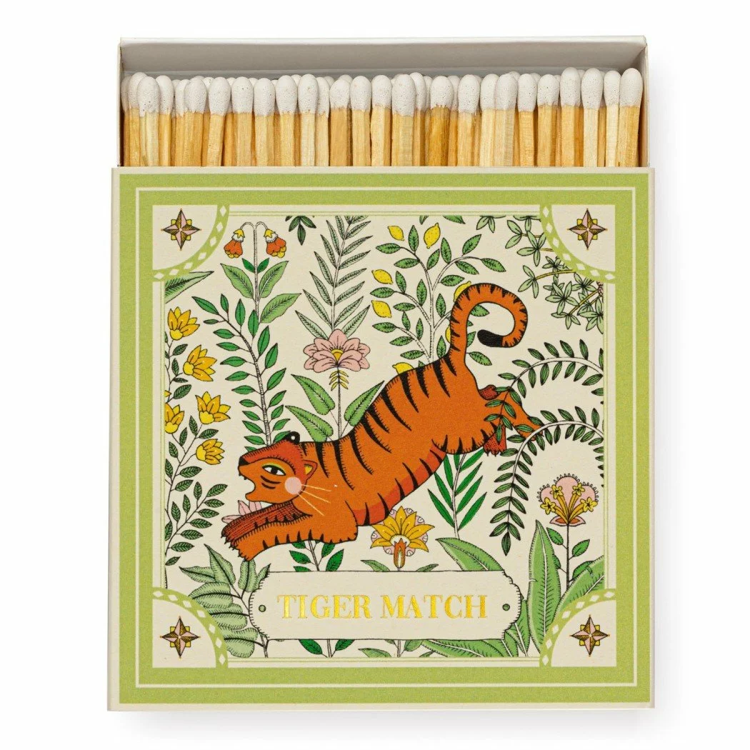 Archivist Gallery Ariane's Green Tiger Luxury Match Box Square 3 Archivist Gallery Ariane's Green Tiger Luxury Match Box Square