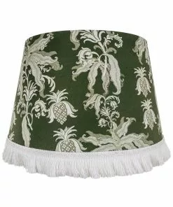 Mind The Gap Cone Lampshades -Guineo Green Rose & Thorn