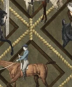 Mind The Gap Wallpaper & Paint Gymkhana, Grey Wallpaper