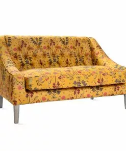 Mind The Gap Tufted Sofa In Gypsy Ochre Linen