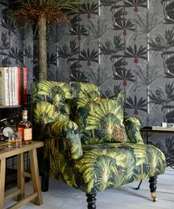 Mind The Gap Linen Fabrics, Traveler's Palm 12 Mind The Gap Linen Fabrics, Traveler's Palm