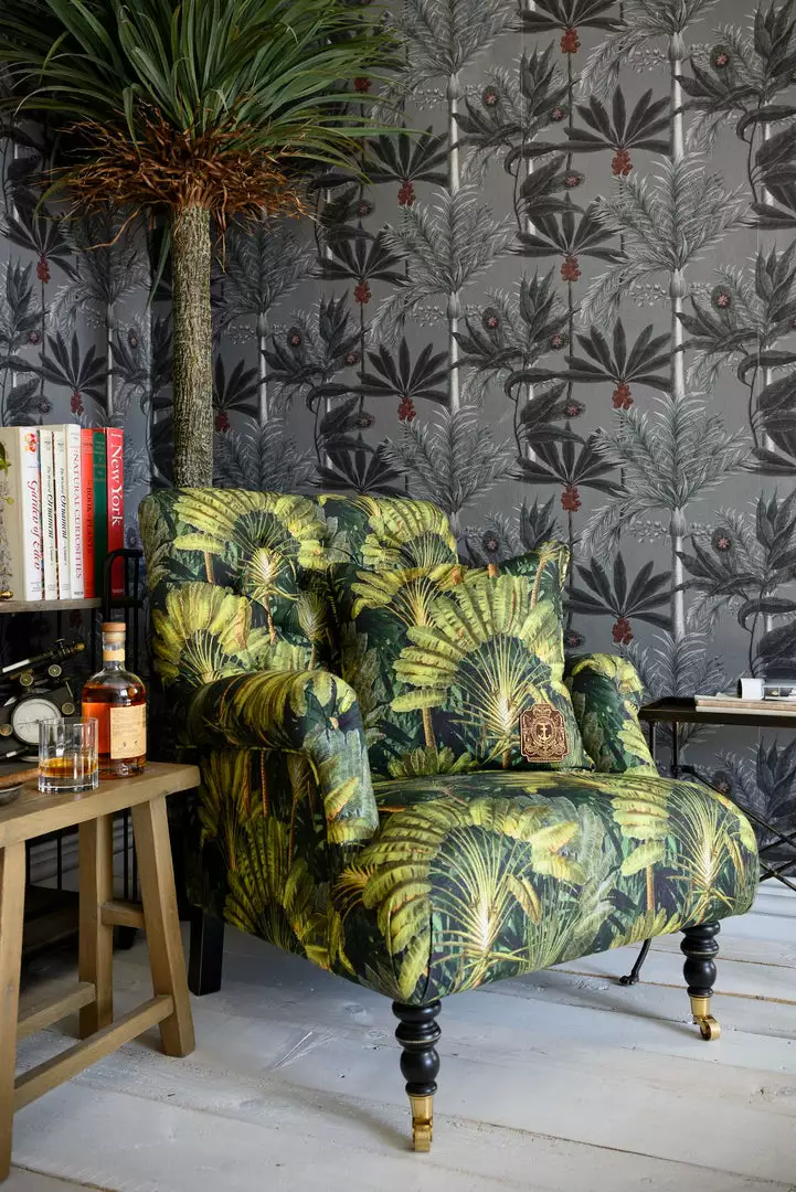 Mind The Gap Linen Fabrics, Traveler's Palm 7 Mind The Gap Linen Fabrics, Traveler's Palm