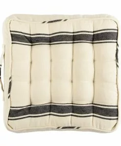Mind The Gap Padded Cushions - Hajdu Stripe Linen Bohemian Dream