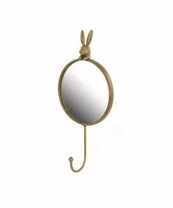 London Ornaments Hare Mirror With Hook Folk Couture