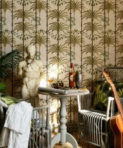 Mind The Gap Havana Tropicana Havana Regatta Taupe Wallpaper