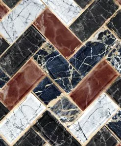 Mind The Gap Wallpaper & Paint Herringbone Wallpaper