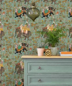 Mind The Gap Hindustan Aquamarine Wallpaper