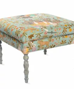 Mind The Gap Linen Fabrics, Hindustan Aquamarine Bohemian Dream