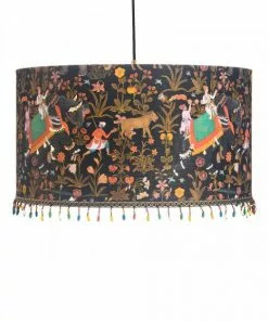 Mind The Gap Lamps Drum Pendants - Hindustan Anthracite Folk Couture