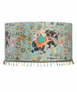 Cheap The Design Yard Shop 24 Mind The Gap Drum Lampshades Hindustan Aquamarine Lamp Shades