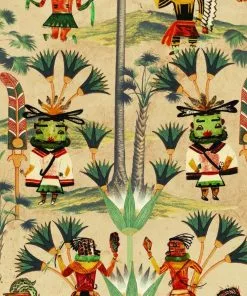 Mind The Gap Hopi Spirit, Taupe Wallpaper