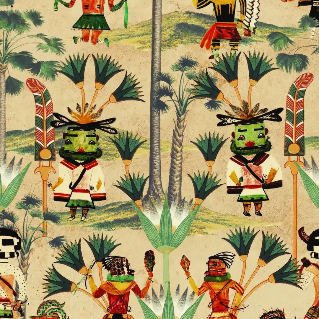 Mind The Gap Hopi Spirit, Taupe Wallpaper 3 Mind The Gap Hopi Spirit, Taupe Wallpaper