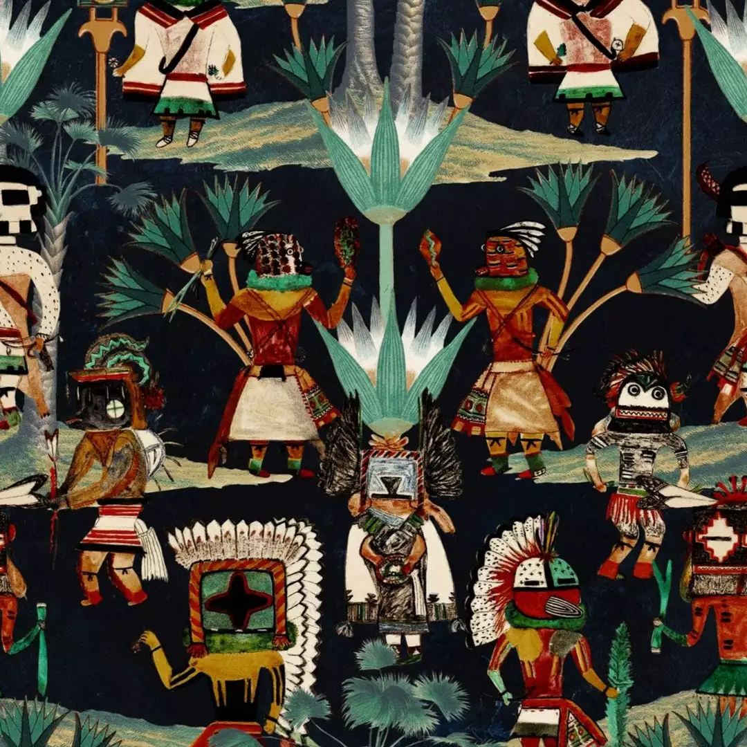 Mind The Gap Hopi Spirit, Taupe Wallpaper 7 Mind The Gap Hopi Spirit, Taupe Wallpaper