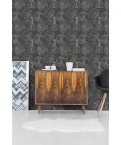 Mind The Gap Horlogerie Anthracite Wallpaper
