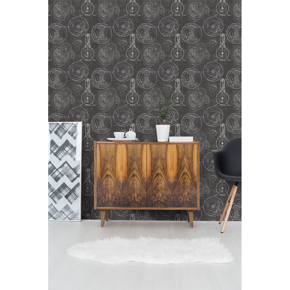 Mind The Gap Horlogerie Anthracite Wallpaper 4 Mind The Gap Horlogerie Anthracite Wallpaper