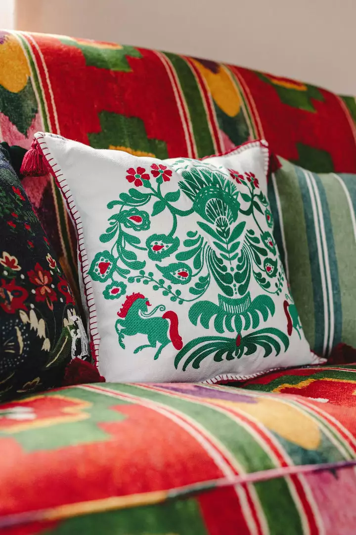 Mind The Gap Folk Couture Horse Parade Cushion 5 Mind The Gap Folk Couture Horse Parade Cushion