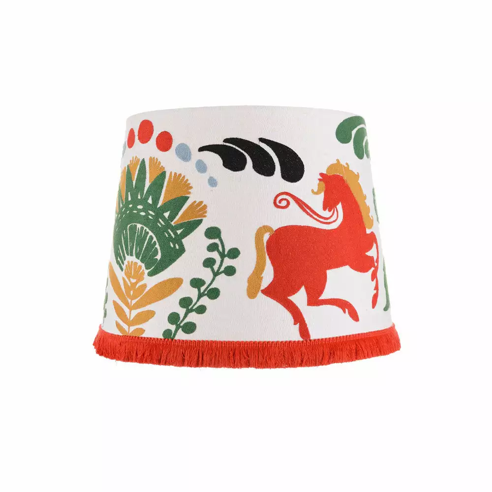 Mind The Gap Folk Couture Horse Parade Embroidered Cone Lampshade 6 Mind The Gap Folk Couture Horse Parade Embroidered Cone Lampshade