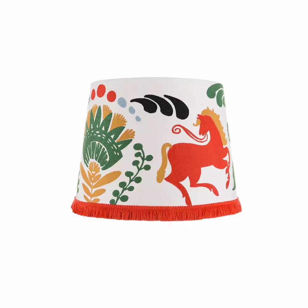 Mind The Gap Folk Couture Horse Parade Embroidered Cone Lampshade 7 Mind The Gap Folk Couture Horse Parade Embroidered Cone Lampshade