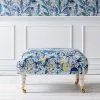 Mind The Gap Hudson Upholstered Stool In Sundance Fabrics