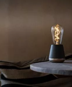 The Craftsman Humble One Wireless Table Light Dark Grey