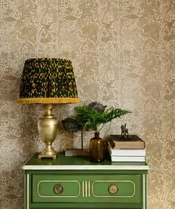Mind The Gap Sarkozi Embroidery Herbal Wallpaper Rose & Thorn