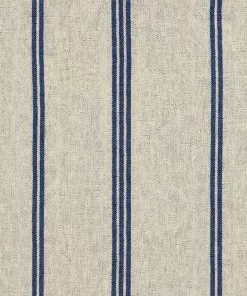 Mind The Gap Blue Skies Ahead Katalin Stripe, Seaport Blue Wallpaper