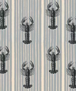 Mind The Gap Blue Skies Ahead Mediterranean Lobsters, White Wallpaper