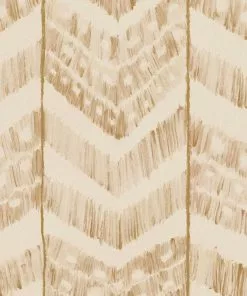 Mind The Gap Blue Skies Ahead Turkish Ikat, Tangerine Wallpaper