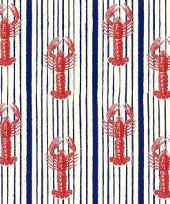 Mind The Gap Blue Skies Ahead Mediterranean Lobsters, White Wallpaper