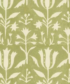 Mind The Gap Tulipan Herbal Wallpaper Folk Couture