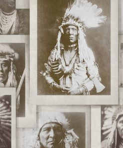 Mind The Gap Indian Chiefs Sepia Wallpaper
