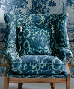 Mind The Gap Ionian Linen Cushion Rose & Thorn