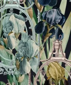 Mind The Gap Les Jardins Royaux Fleurs D'Iris Aquamarine Wallpaper