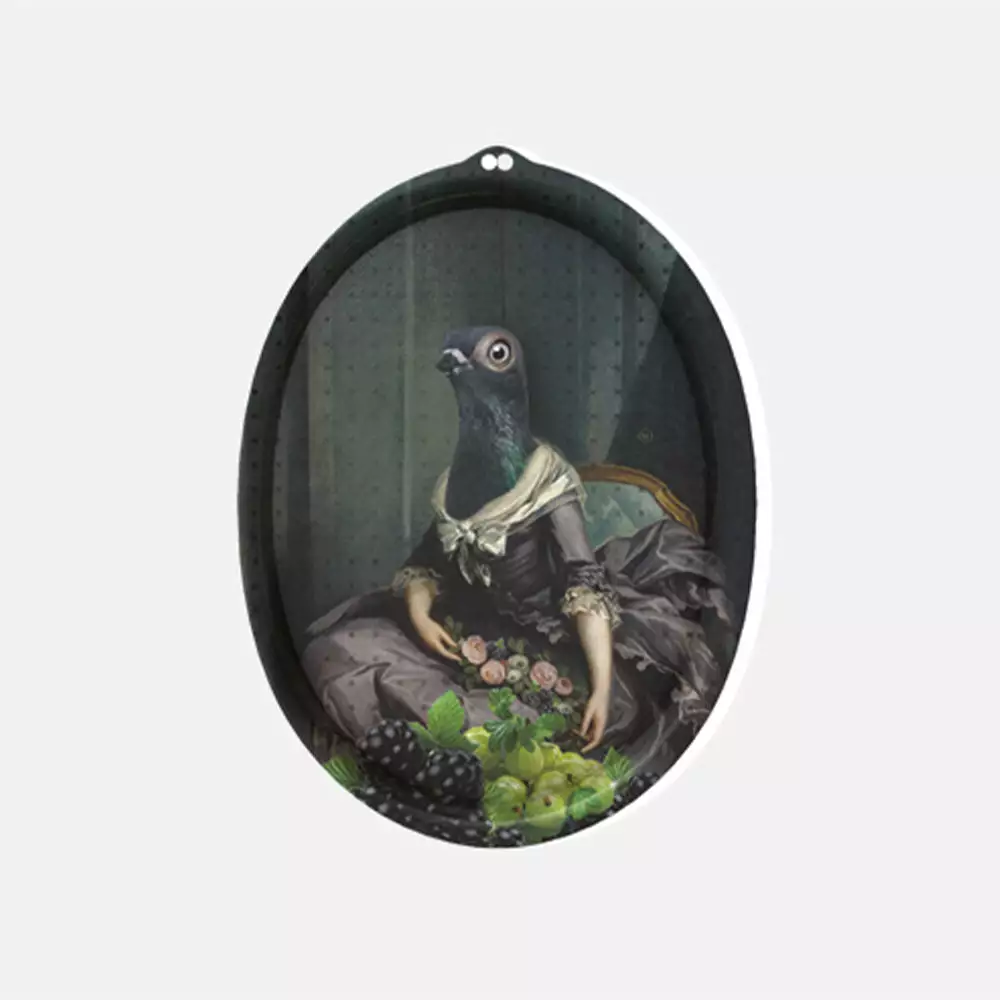 Les Jardins Royaux Ibride Islid - Le Boudoir Oval Wall Trays 3 Les Jardins Royaux Ibride Islid - Le Boudoir Oval Wall Trays