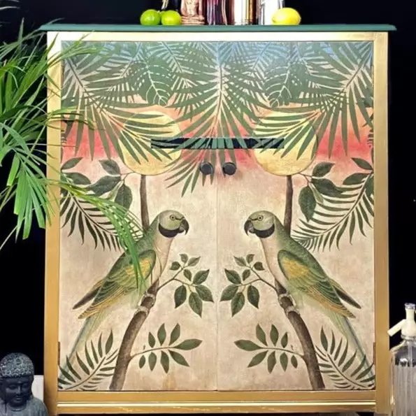 Lady Griddilebone New Jakarta Restored Decoupage Cabinet 6 Lady Griddilebone New Jakarta Restored Decoupage Cabinet