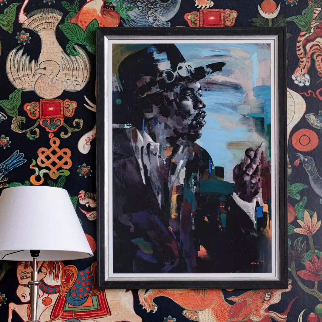 Mind The Gap Framed Art Jimi Hendrix By Amirou Diallo New 4 Mind The Gap Framed Art Jimi Hendrix By Amirou Diallo New