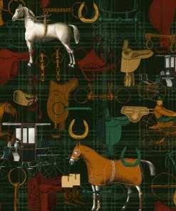 Mind The Gap Wallpaper & Paint The Jockey, Multicoloured Wallpaper