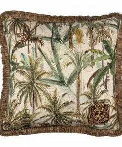 Mind The Gap The Jungle Linen Cushion