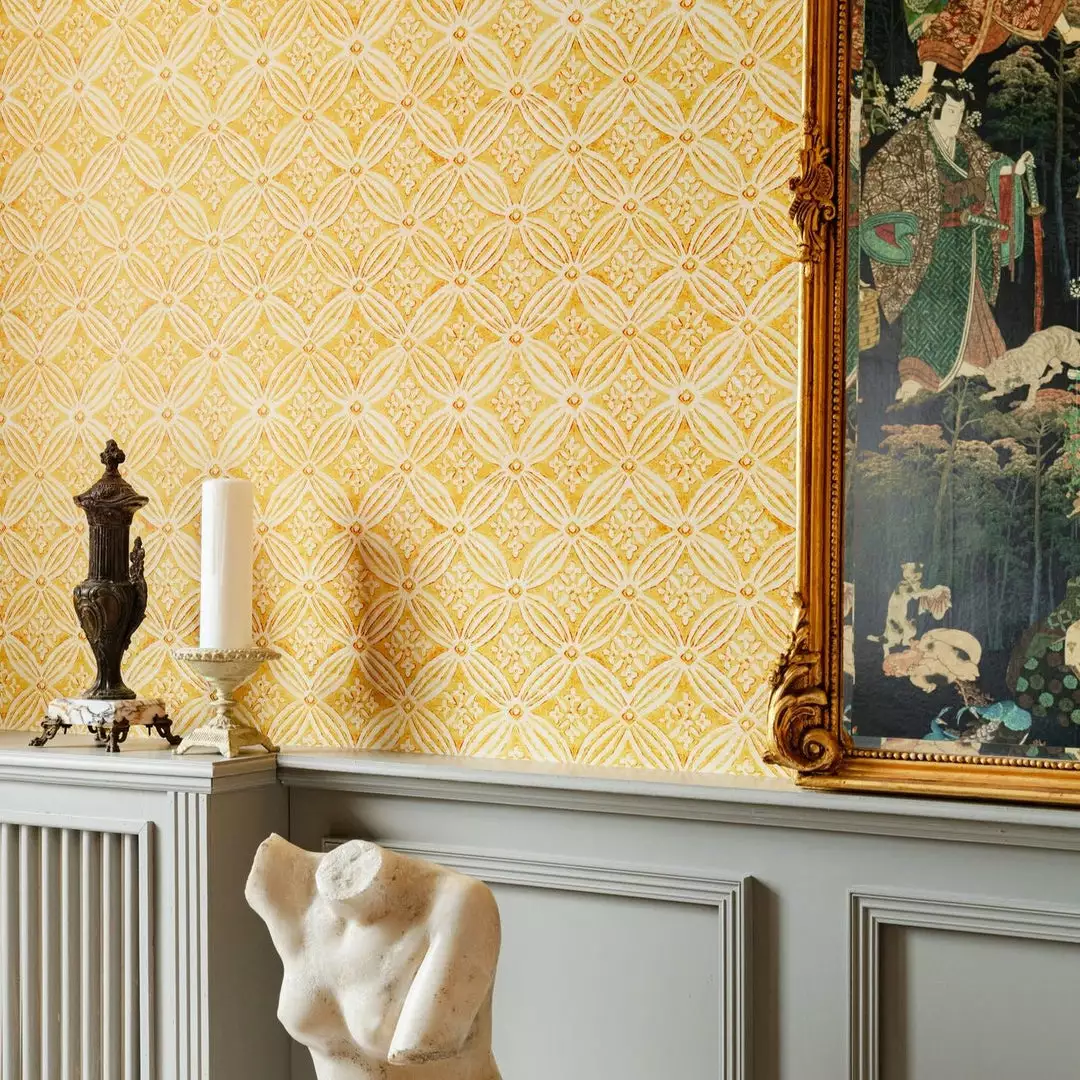 Mind The Gap Kalamkari, Citrus Yellow Wallpaper Blue Skies Ahead 5 Mind The Gap Kalamkari, Citrus Yellow Wallpaper Blue Skies Ahead