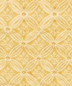 Mind The Gap Kalamkari, Citrus Yellow Wallpaper Blue Skies Ahead