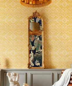 Mind The Gap Kalamkari, Jade Wallpaper Indigena