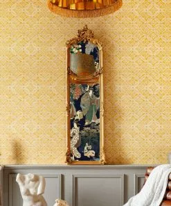 Mind The Gap Kalamkari, Angora Wallpaper Indigena