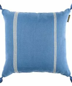 Mind The Gap Blue Skies Ahead Katalin Stripe Linen Cushion