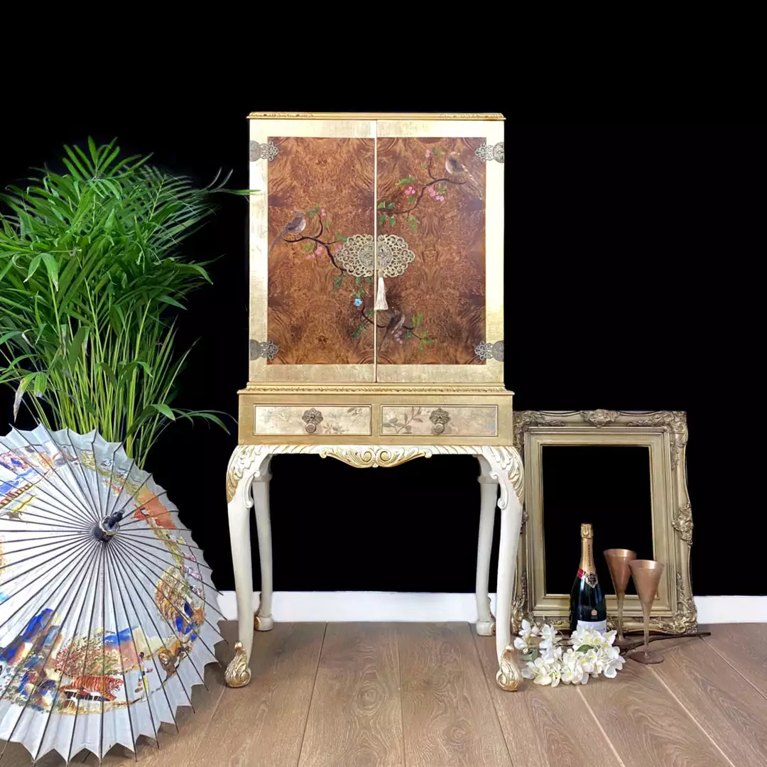 The Design Yard Alouette Vintage Cocktail Cabinet 3 The Design Yard Alouette Vintage Cocktail Cabinet