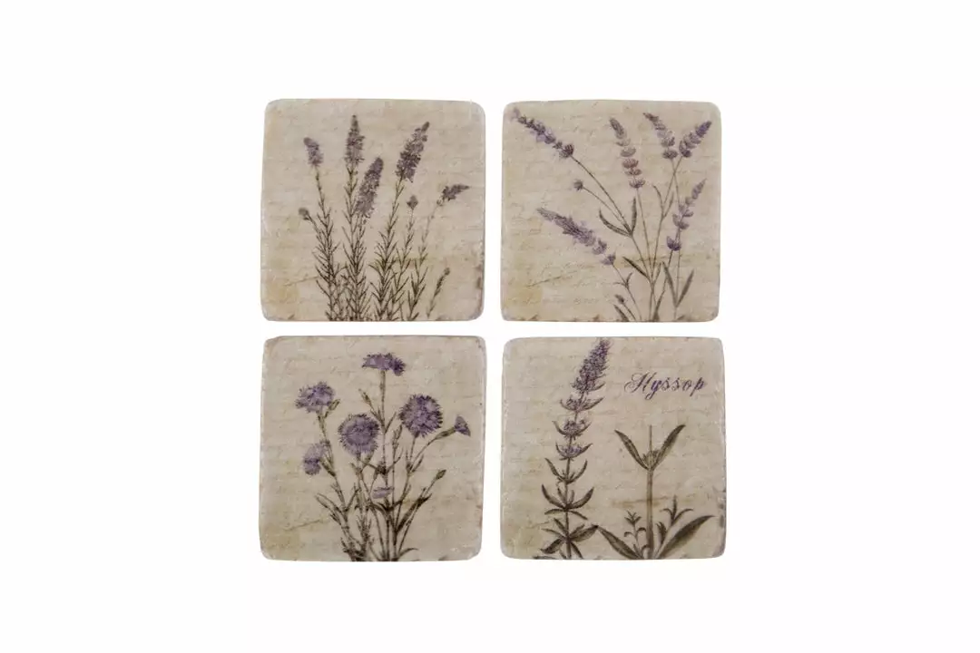 Thedesignyarduk Wild Flower Coasters Set Of 4 3 Thedesignyarduk Wild Flower Coasters Set Of 4