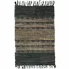 BAHNE Rugs - Leather Woven Runner Bohemian Dream